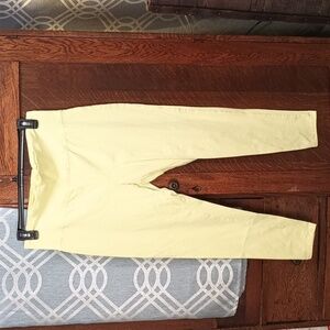 H3-7 pale lime yellow leggings 1X